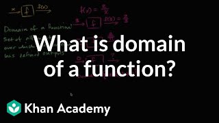 What is the domain of a function  Functions  Algebra I  Khan Academy [upl. by Dunham950]