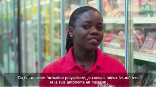 Fatou Kiné Sarr Rayonniste Frais Libreservice  quotMA VIE AUCHAN DEquot [upl. by Hibbs500]