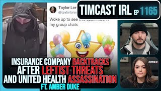 Leftist Journo THREATS Spark PANIC After UnitedHealth ASSASSINATION wAmber Duke  Timcast IRL [upl. by Nosduh944]