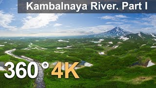 360° Kambalnaya River Part I 4К aerial video [upl. by Atterys]