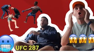 Reaction to UFC 287 Israel Adesanya KO vs Alex Pereira 😱 [upl. by Tiebold733]