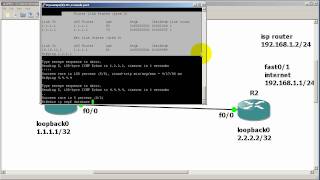 RouterGods  Configuring OSPF default information originate [upl. by Ovatsug]