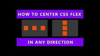 CSS Flex how to center items vertically and horizontally [upl. by Harrietta]