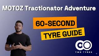 Motoz Tractionator Adventure  Motorcycle Tyre Review  60second guide [upl. by Akamahs]