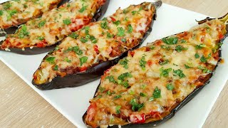 Aubergines farcie au four végétarien recette saine et délicieuse [upl. by Honna]