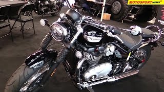 2019 Triumph Speedmaster Bonneville 1200 ǀ 2018 AIMExpo Las Vegas [upl. by Ailuj]