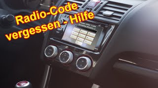 Autoradio Code verloren oder vergessen – Was tun – Radio PIN vom Auto herausfinden [upl. by Solnit901]