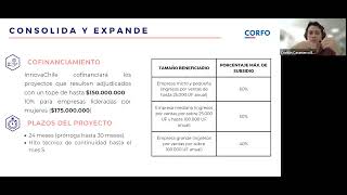 Corfo Consolida y Expande Innovación Charla Conoce el Instrumento [upl. by Kirrad]