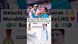 Bir kunda ikki spotchimiz Paralimpiya Rekordlarini yangilamoqda Oltin medallar🥇🥇muborak [upl. by Nafis867]