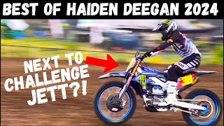 Will He Challenge Jett on 450’s My Best Haiden Deegan Clips of 2024 Pro Motocross [upl. by Alicul]