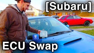 How to Change ECU Engine Control Unit Swap  Subaru [upl. by Nnylakcaj489]