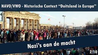 02 Duitsland in Europa  Interbellum en Tweede Wereldoorlog  Nazis aan de macht [upl. by Hadleigh]