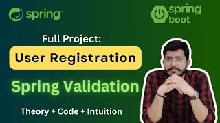 Spring Validation using User Registration Full Project  Lec21 Spring Framework Bootcamp [upl. by Acirema]