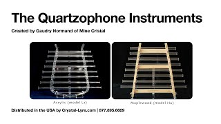 The Quartzophone Instruments  Crystal Harp and Crystal Lyre [upl. by Aenej]