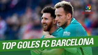 TOP 10 Goals FC Barcelona LaLiga Santander 20162017 [upl. by Nur980]