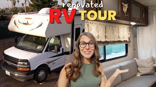 Full Time RV Living Tour Our Renovated Class C RV [upl. by Conrad783]