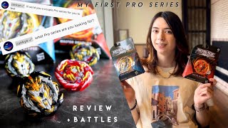 PRO SERIES Prime Apocalypse amp Master Devolos Review  Battles  Beyblade Burst Hasbro vs TT zankye [upl. by Topping687]