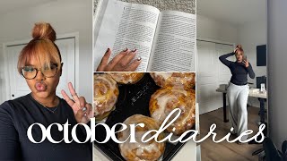 VLOGTOBER 5  Surprised Myself🤭 Lazy Nighttime Routine Lots of Cooking Cozy Girls Night etc [upl. by Anelah65]