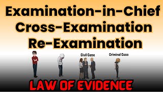 Examination in Chief CrossExamination amp ReExamination 🙋🏻‍♀️🙋‍♂️ law of Evidence [upl. by Ahsirhcal583]