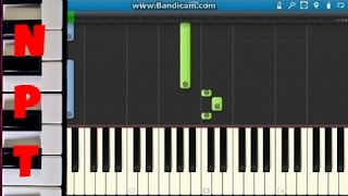 How to Play Royals On Piano  Lorde  Synthesia Tutorial [upl. by Nylrad328]