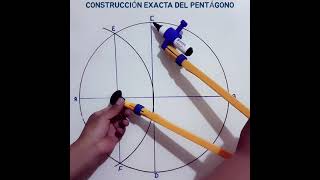 ¿CÓMO CONSTRUIR UN PENTÁGONO REGULAR  MATEMÁTICAS [upl. by Celka594]