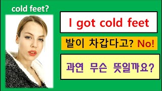 I got cold feet 무슨 뜻일까요 [upl. by Elik]