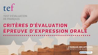 Comment est évaluée lexpression orale du TEF [upl. by Freddy554]