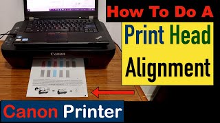 How to do a Print Head Alignment on a Canon Printer [upl. by Dasha]