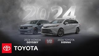 2024 Toyota Sienna vs 2024 Honda Odyssey  Toyota [upl. by Tnias]