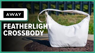 Away Featherlight Crossbody Review 2 Weeks of Use [upl. by Navillus]