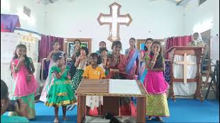 balala dinosthavam celebrations in vgt csi church ⛪️ 🙏 🙌 ♥️ action song [upl. by Arodoet]