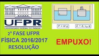 Resolução UFPR 2ª Fase 20162017  Empuxo [upl. by Hamner173]