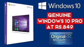 Buy Windows 10 Pro Genuine at Rs849  Lifetime Activation Key [upl. by Atteuqnas]