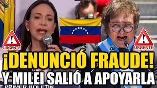 Corina Machado DENUNCIÓ el FRAUDE de Maduro en Venezuela y MILEI salió a APOYARLA  Break Point [upl. by Diskin]