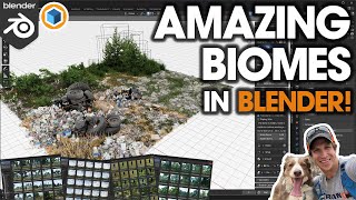 UNLIMITED Biomes in GeoScatter for Blender AMAZING VEGETATION ADDON [upl. by Toffic]