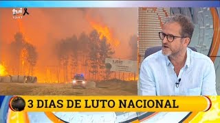 CEF  FOGO PEDROGÃO GRANDE  TVI  18JUNHO 2017  13H [upl. by Alauqahs]