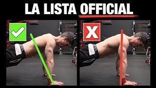 COMO HACER FLEXIONES LA LISTA OFICIAL ¡Evita Errores [upl. by Einama93]