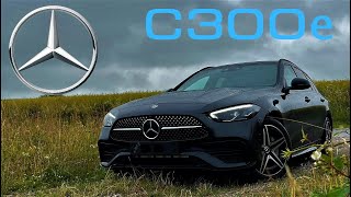 Mercedes C300e 20 Hybrid 2022 313 Hp  POV Review Features Sound amp Launch [upl. by Arbmahs]