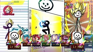 LR SUPER SAIYAN STICKMAN IS THE NEW KING OF DOKKAN TRUE POWER  CUSTOM CARD  DBZ Dokkan Battle [upl. by Kenny181]