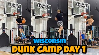 INSANE Dunks at Dunk Camp Wisconsin DAY 1 w Donovan Hawkins Kilganon and More [upl. by Enerehs]