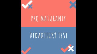 Čeština na pohodu DIDAKTICKÝ TEST [upl. by Noeruat]