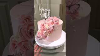 Modern and stylish birthday cake 🎂 ideas  style with Noori 💕 [upl. by Delle]