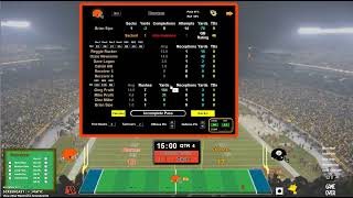 APBA Football 3rd4th Quarter action 1978 Browns vs Steelers [upl. by Haerr]