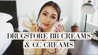 Drugstore BB Creams amp CC Creams  Review amp Comparisons [upl. by Nabetse190]