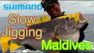 ● Slow Jigging Techniques in Maldives with OCEA JIGGER F CUSTOM ● [upl. by Reppart]