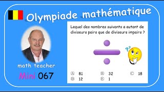 Olympiade Mathématique 2024 mini 067 [upl. by Deland]