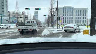 TESLA MODEL Y RWD SNOW DRIVING n28 [upl. by Foote]