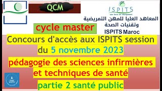 Concours daccès aux ISPITS  Master   pédagogie des sciences infirmières et techniques de santé [upl. by Catharina]