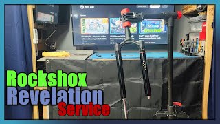 Detailed Rockshox Revelation fork service DIY mtb mtblife trail emtb rockshox diy tuneup [upl. by Gnal]