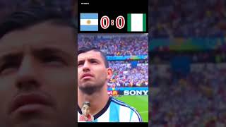 Argentine vs Nigeria in football match UkRad999 argentinaworldcup messi fifa [upl. by Yendirb]